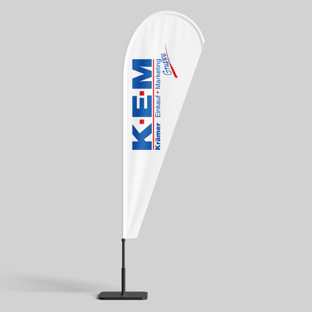 Beachflag 2,50m Höhe